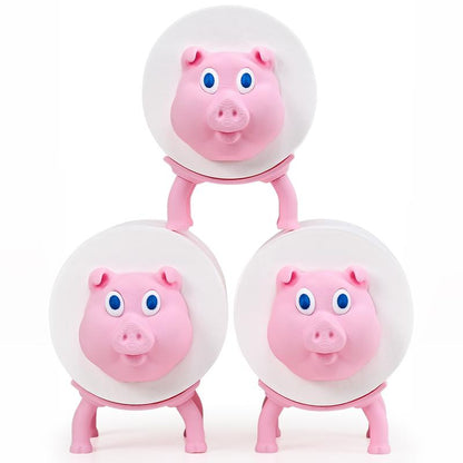 Eco-Friendly 3D Piggy Tissue Holder（3 Pcs） - Compact, Cute & Functional Stand-Alone Tissue Dispenser for Bathroom, Kitchen, Bedroom, Living Room - Perfect Gift for Mother'S Day & Home Decor Idea