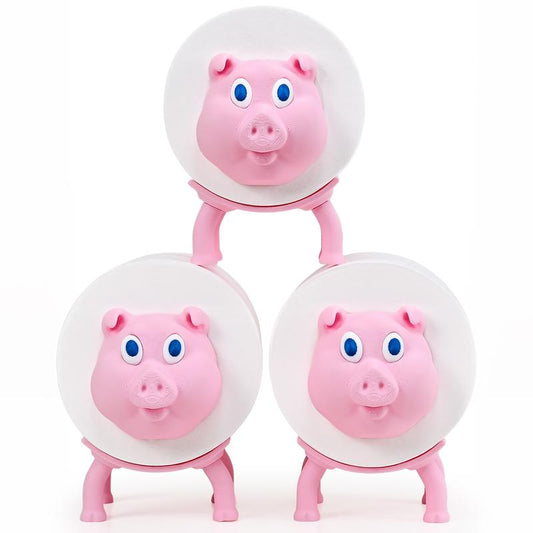 Eco-Friendly 3D Piggy Tissue Holder（3 Pcs） - Compact, Cute & Functional Stand-Alone Tissue Dispenser for Bathroom, Kitchen, Bedroom, Living Room - Perfect Gift for Mother'S Day & Home Decor Idea
